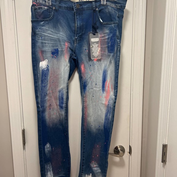 * R3bel  Skinny Fit Jeans Mens 36 x 32 - Picture 1 of 7